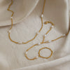 Wholesale Women's Elegant Minimalist Geometric Stainless Steel Oshaped Chain Necklace With Pvd Furnace Vacuum Real Gold Plating Jewelry