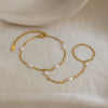 Wholesale Women's Elegant Minimalist Geometric Stainless Steel Oshaped Chain Necklace With Pvd Furnace Vacuum Real Gold Plating Jewelry