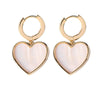 Wholesale Women's Elegant Minimalist Heartshaped Environmental Protection Copper Earrings With Electroplating