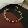 Wholesale Women's Elegant Simple Versatile Titanium Steel Bracelet With Heart Shape Flower Bow Tie Pattern Electroplated