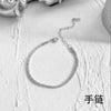 Wholesale Women's Elegant Simple Versatile Titanium Steel Bracelet With Heart Shape Flower Bow Tie Pattern Electroplated