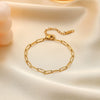 Wholesale Women's Elegant Simple Versatile Titanium Steel Bracelet With Heart Shape Flower Bow Tie Pattern Electroplated