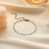 Wholesale Women's Elegant Simple Versatile Titanium Steel Bracelet With Heart Shape Flower Bow Tie Pattern Electroplated