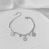 Wholesale Women's Elegant Simple Versatile Titanium Steel Bracelet With Heart Shape Flower Bow Tie Pattern Electroplated