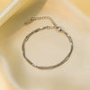 Wholesale Women's Elegant Simple Versatile Titanium Steel Bracelet With Heart Shape Flower Bow Tie Pattern Electroplated