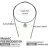 Wholesale Women's Enamel Floral Pearl Shell Pendant Necklace With Leather Cord Clavicle Chain Set Geometric Stainless Steel Electroplated Light Luxury Jewelry
