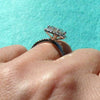Wholesale Women's Engagement Ring Copper Inlaid Oval Eggshaped Zircon Geometric Style