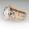 Wholesale Women's Engagement Ring Copper Inlaid Zircon Horse Eye Shaped Geometric Palace Style Jewelry