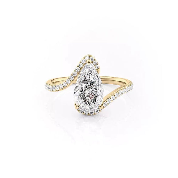 Wholesale Women's Engagement Wedding Ring Copper Geometric Microinlaid Zircon