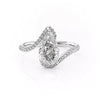 Wholesale Women's Engagement Wedding Ring Copper Geometric Microinlaid Zircon