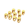 Wholesale Women's English Letter Geometric Stainless Steel Electroplated Ring Jewelry