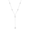 Wholesale Women's Exaggerate Geometric Style S925 Sterling Silver Electroplated Yshaped Long Clavicle Necklace