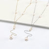 Wholesale Women's Exaggerate Geometric Style S925 Sterling Silver Electroplated Yshaped Long Clavicle Necklace