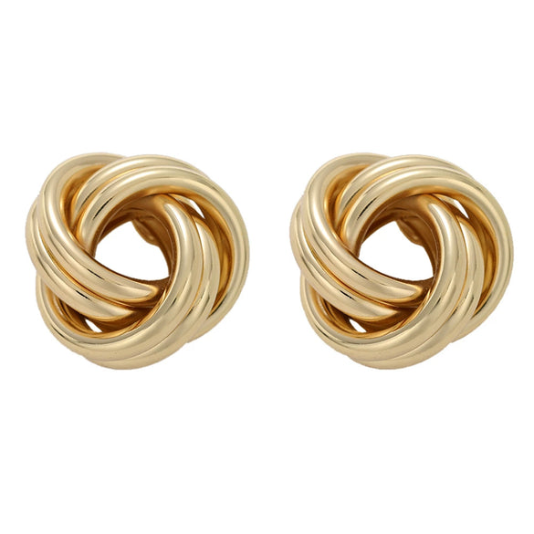 Wholesale Women's Exaggerated Creative Personality Fashion Alloy Inlaid Rhinestone Big Circle Geometric Electroplated Earrings