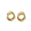 Wholesale Women's Exaggerated Creative Personality Fashion Alloy Inlaid Rhinestone Big Circle Geometric Electroplated Earrings