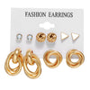 Wholesale Women's Exaggerated Creative Personality Fashion Alloy Inlaid Rhinestone Big Circle Geometric Electroplated Earrings