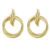 Wholesale Women's Exaggerated Creative Personality Fashion Alloy Inlaid Rhinestone Big Circle Geometric Electroplated Earrings