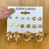 Wholesale Women's Exaggerated Creative Personality Fashion Alloy Inlaid Rhinestone Big Circle Geometric Electroplated Earrings