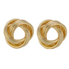 Wholesale Women's Exaggerated Creative Personality Fashion Alloy Inlaid Rhinestone Big Circle Geometric Electroplated Earrings