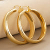 Wholesale Women's Exaggerated Geometric Copper Earrings With Electroplating Design
