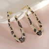 Wholesale Women's Exaggerated Geometric Copper Earrings With Snake Leopard Python Patterns Twocolor Electroplating