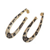 Wholesale Women's Exaggerated Geometric Copper Earrings With Snake Leopard Python Patterns Twocolor Electroplating