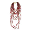 Wholesale Women's Exaggerated Geometric Handwoven Multilayer Beaded Necklace
