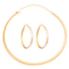 Wholesale Women's Exaggerated Geometric Metal Circle Earrings With Electroplating Design