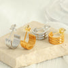 Wholesale Women's Exaggerated Geometric 316L Stainless Steel Earrings With Electroplating