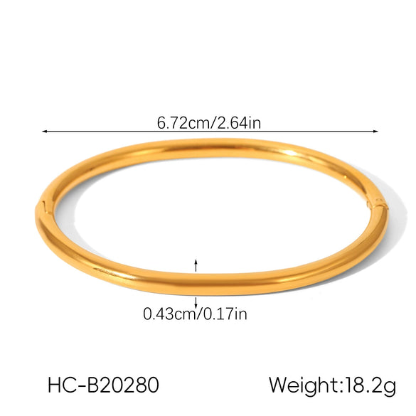 Wholesale Women's Exaggerated Gold Electroplated Stainless Steel Open Bracelet Jewelry