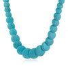 Wholesale Women's Exaggerated Retro Bohemian Turquoise Snake Bone Chain Necklace With Geometric Design