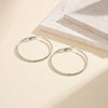 Wholesale Women's Exaggerated Y2k Style Geometric Round Gold Hoop Earrings Made Of 304 Stainless Steel With Electroplating
