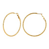 Wholesale Women's Exaggerated Y2k Style Geometric Round Gold Hoop Earrings Made Of 304 Stainless Steel With Electroplating