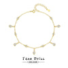 Wholesale Women's Exotic Drop Shape Tassel S925 Sterling Silver Zircon Accessories