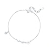 Wholesale Women's Fairy Style Silver Necklace With Inlaid Shell Flower Insect Star Pattern And Cross Chain