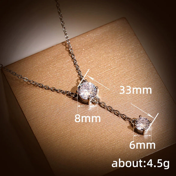 Wholesale Women's Fantasy Bubble Round Copper Ochain Necklace With Geometric Design And Electroplating Treatment