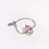 Wholesale Women's Fashion Adjustable Stretch Ring Copper Gold Plated Heart Shape Zirconia