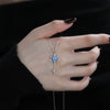 Wholesale Women's Fashion Allmatch Heartshaped Geometric Inlaid Zircon 925 Sterling Silver Necklace With Cross Chain
