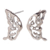 Wholesale Women's Fashion Animal Zodiac Stainless Steel Electroplated 18K Gold Hollow Wings Earrings