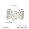Wholesale Women's Fashion Beads Creative Threaded Opening Stainless Steel Bracelet With Pvd Furnace Vacuum Real Gold Plating