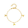 Wholesale Women's Fashion Bohemian Simple Alloy Anklet With Dolphin Love Design And Animal Pattern
