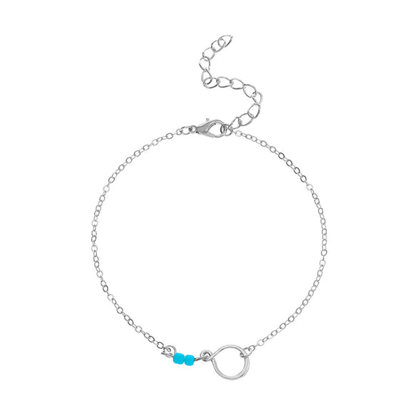 Wholesale Women's Fashion Bohemian Simple Alloy Anklet With Dolphin Love Design And Animal Pattern