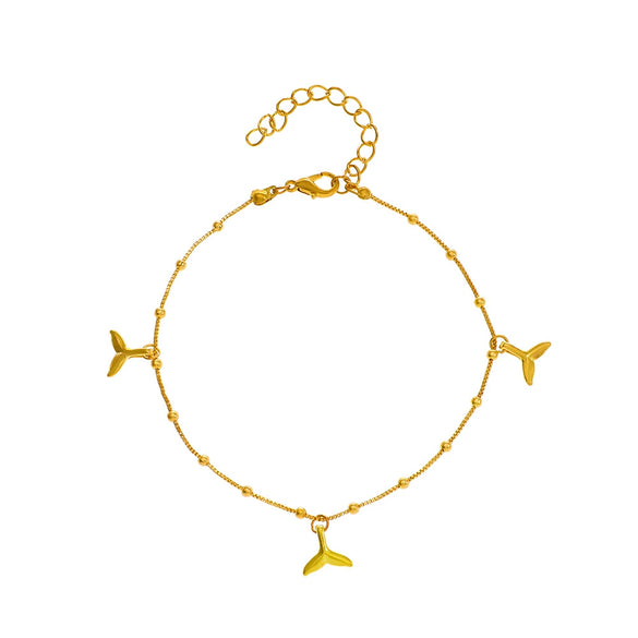Wholesale Women's Fashion Bohemian Simple Alloy Anklet With Dolphin Love Design And Animal Pattern