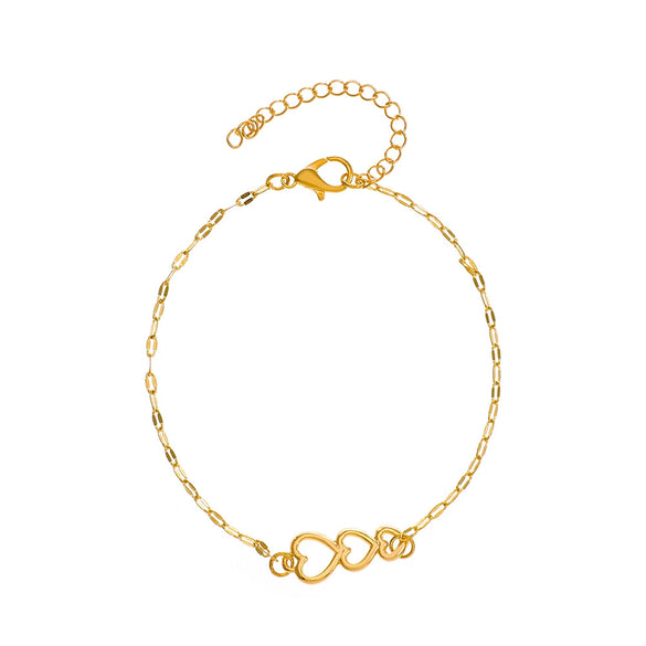 Wholesale Women's Fashion Bohemian Simple Alloy Anklet With Dolphin Love Design And Animal Pattern