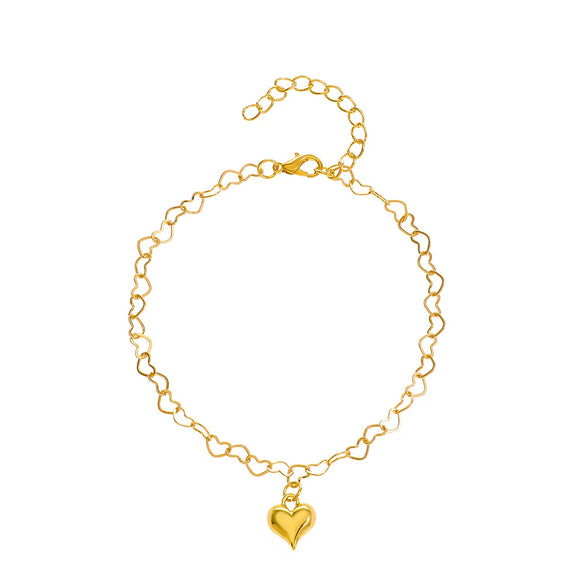 Wholesale Women's Fashion Bohemian Simple Alloy Anklet With Dolphin Love Design And Animal Pattern
