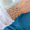 Wholesale Women's Fashion Copper U Letter Hollow Electroplated Bracelet