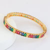Wholesale Women's Fashion Copper Zircon Real Gold Plated Bracelets With Animal And Zodiac Patterns
