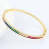 Wholesale Women's Fashion Copper Zircon Real Gold Plated Bracelets With Animal And Zodiac Patterns