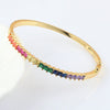 Wholesale Women's Fashion Copper Zircon Real Gold Plated Bracelets With Animal And Zodiac Patterns