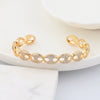 Wholesale Women's Fashion Copper Zircon Real Gold Plated Bracelets With Animal And Zodiac Patterns